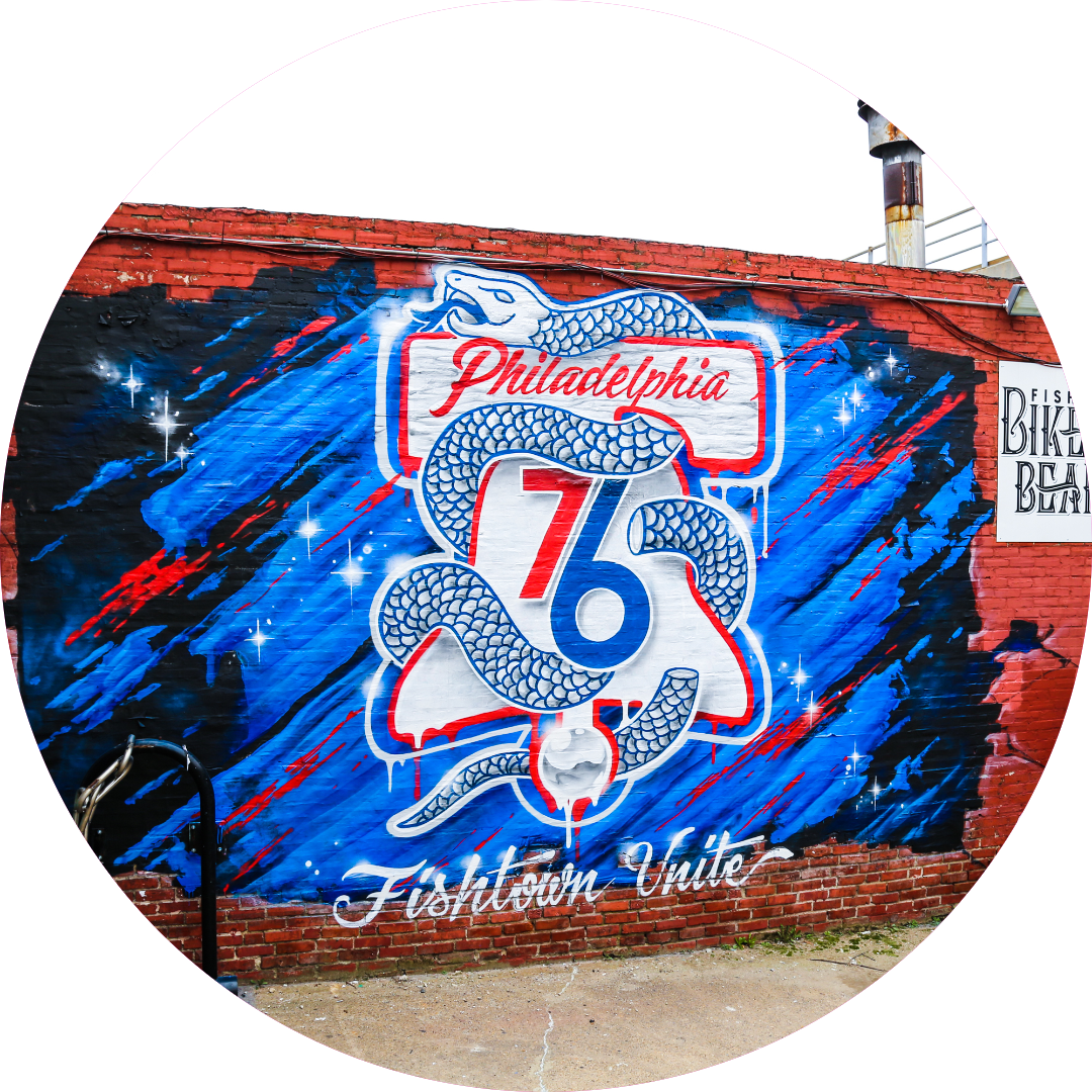 PHILADELPHIA 76ERS SNAKE ART | Sticker